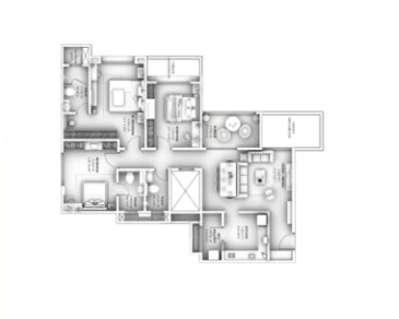 Ganga Legends County Bavdhan 2BHK Plan